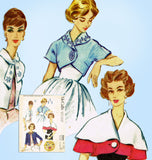 1950s Vintage McCall Sewing Pattern 2364 Misses Cape and Jacket Set 34 36 Bust - Vintage4me2