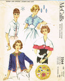 1950s Vintage McCall Sewing Pattern 2364 Misses Cape and Jacket Set 34 36 Bust - Vintage4me2