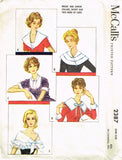 1960s Vintage McCall's Sewing Pattern 2387 Uncut Misses Set of Collars Fits All - Vintage4me2