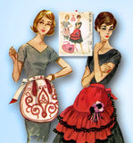 1960s Vintage McCall's Sewing Pattern 2406 Uncut Misses Ruffled Apron Fits All -Vintage4me2
