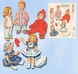 1960s Vintage McCalls Pattern 2412 Cute Betsy Wetsy 19-21 In Baby Doll Clothes