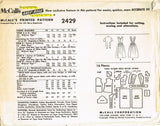 1960s Vintage McCall's Sewing Pattern 2429 Uncut Misses Apron Dress Size 38 Bust