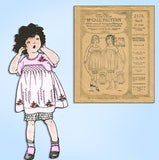 1920s Original Vintage McCall Pattern 2576 Girls Bloomer Dress & Pantalettes Sz8