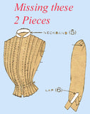 1910s Vintage McCall Sewing Pattern 2763 Ladies Gibson Girls Shirt Waist Sz 34 B