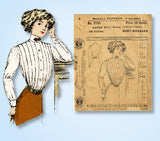 1910s Vintage McCall Sewing Pattern 2763 Ladies Gibson Girls Shirt Waist Sz 34 B