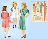 McCall 285: 1930s Little Girls Pleated Dress Size 10 Vintage Sewing Pattern