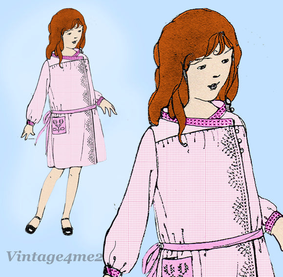 McCall 2983: 1920s Uncut Girls Edwardian Dress Size 10 Vintage Sewing Pattern - Vintage4me2