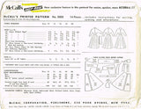 1950s Vintage McCalls Sewing Pattern 3002 Uncut Misses Dress & Scarf Size 34 B
