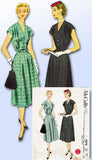1950s Vintage McCalls Sewing Pattern 3078 Misses Day Dress Size 37 Bust -Vintage4me2