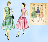 McCalls 3181: 1950s Misses Easy to Sew Dress Sz 30 Bust Vintage Sewing Pattern