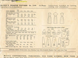 1950s Vintage McCalls Sewing Pattern 3199 Easy Misses Sun Dress and Bolero 37B