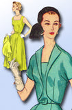 1950s Vintage McCalls Sewing Pattern 3199 Easy Misses Sun Dress and Bolero 37B