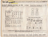 McCall 3229: 1950s Uncut Misses Party Dress Size 30 Bust Vintage Sewing Pattern