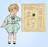 1920s Vintage McCall Sewing Pattern 3231 Edwardian Baby Boys Romper Size 1