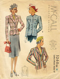 McCall 3260: 1930s Misses Tailored Jacket Size 36 Bust Vintage Sewing Pattern