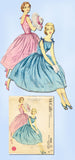 1950s Vintage McCalls Sewing Pattern 3260 Easy Misses Sun Dress Size 12 30B