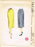 1950s Vintage McCalls Sewing Pattern 3277 Uncut Misses Back Wrap Skirt Size 26W