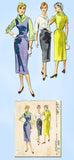 1950s Vintage McCalls Sewing Pattern 3324 Misses Wiggle Dress or Jumper Size 12