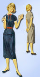 1950s Vintage McCalls Sewing Pattern 3337 Uncut Girls 2 Piece Dress Size 12 30B