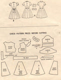 1950s Vintage Little Girls Dress 1955 McCalls VTG Sewing Pattern 3345 Size 8