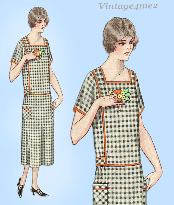 高評価！ Slip Evening Misses 1920s 2738: McCall Sz Vintage B 38 ワンピース