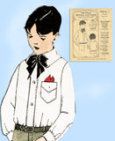 1920s Original Antique McCall Sewing Pattern 3360 Toddler Boy's Blouse Size 4 - Vintage4me2