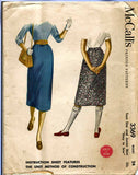 1950s Vintage McCalls Sewing Pattern 3369 Easy Junior Misses Skirt Size 24 Waist - Vintage4me2