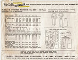 McCall's 3401: 1950s Misses Stylish Slender Suit Sz 30 B Vintage Sewing Pattern