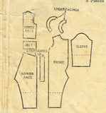 McCall 3496: 1920s Toddler Boys Union Suit Underwear Sz 4 Vintage Sewing Pattern