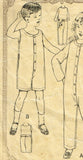 McCall 3496: 1920s Toddler Boys Union Suit Underwear Sz 4 Vintage Sewing Pattern