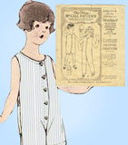 McCall 3496: 1920s Toddler Boys Union Suit Underwear Sz 4 Vintage Sewing Pattern - Vintage4me2