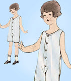 McCall 3496: 1920s Toddler Boys Union Suit Underwear Sz 4 Vintage Sewing Pattern - Vintage4me2