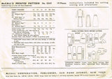 1950s Vintage McCalls Sewing Pattern 3542 Uncut MIsses 2 Piece Suit Size 16 34 B