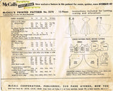 McCalls 3570: 1950s Stunning Misses Sun Dress Sz 30 B Vintage Sewing Pattern