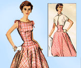 McCalls 3570: 1950s Stunning Misses Sun Dress Sz 30 B Vintage Sewing Pattern