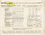 1950s Vintage McCalls Sewing Pattern 3665 Misses Dress and Bolero Size 14 32B