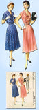 1950s Vintage McCalls Sewing Pattern 3665 Misses Dress and Bolero Size 14 32B