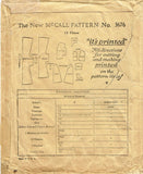 1920s Vintage McCalls Sewing Pattern 3676 Official Red Cross Baby Layette ORIG - Vintage4me2