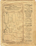 1920s Vintage McCalls Sewing Pattern 3676 Official Red Cross Baby Layette ORIG - Vintage4me2