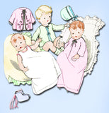 1920s Vintage McCalls Sewing Pattern 3676 Official Red Cross Baby Layette ORIG - Vintage4me2