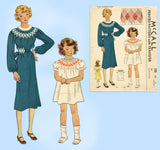 McCall 381: 1930s Uncut Teen Girls Smocked Dress Size 12 Vintage Sewing Pattern