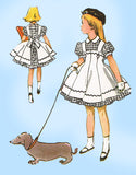 McCall's 3815: 1950s Helen Lee Toddler Girls Dress Size 4 Vintage Sewing Pattern