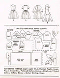 1950s Vintage McCalls Sewing Pattern 3816 FF Helen Lee Girls Dress Size 4 23B