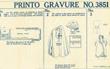 McCall 3851: 1920s Uncut Misses Dressing Gown & Cap MED Vintage Sewing Pattern