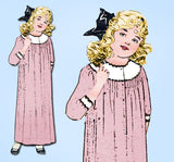 1910s Vintage McCall Sewing Pattern 3860 Uncut Toddler Girls Nightgown Size 4 - Vintage4me2