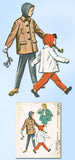 1950s Vintage McCalls Sewing Pattern 3879 Girls Coat Pants Shorts and Hood Sz 10