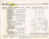 1950s Vintage McCalls Sewing Pattern 3879 Girls Coat Pants Shorts and Hood Sz 10
