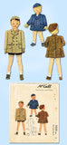1940s Vintage McCall Sewing Pattern 3885 Uncut Toddler Boy's Coat & Hat Size 3 -Vintage4me2