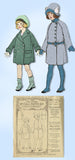 1920s Vintage McCall Sewing Pattern 3962 Cute Toddler Girls Flapper Coat Size 2