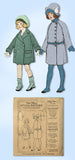 1920s Vintage McCall Sewing Pattern 3962 Cute Toddler Girls Flapper Coat Size 6